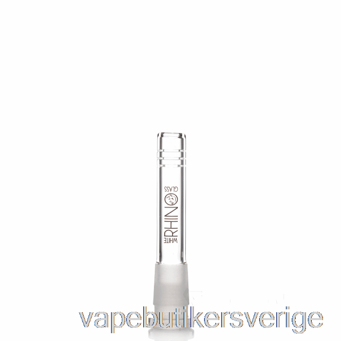 Vape Sverige Vit Noshörning 19/14 Glas Downstem 3,5 Tum